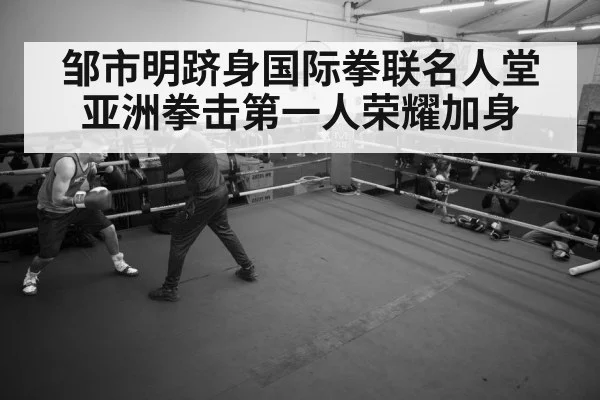 邹市明跻身国际拳联名人堂 亚洲拳击第一人荣耀加身